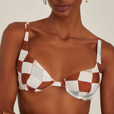 Niemeyer half cup bikini top