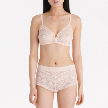 ERES Flore Fragrance bh uden bøjle trekants bh poudre rosee Lyserød 3