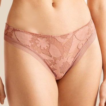 ERES Cotonnade VOILE tanga string muscade e23 Lyserød 2
