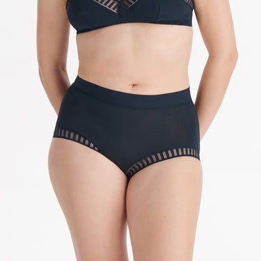 ERES Jersey Graphic Solange høj talje trusse crépuscule Blå 1