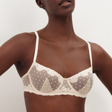Porcelaine BISCUIT half cup bra