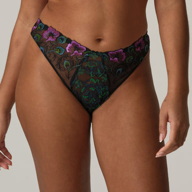 PrimaDonna San Angel thong peacock feather 1