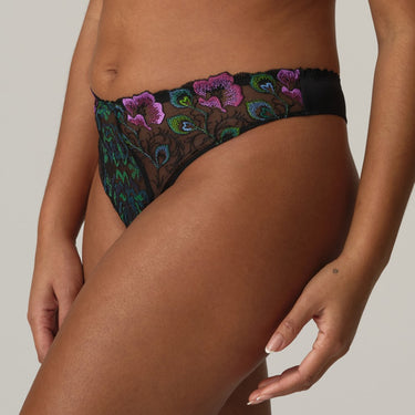 PrimaDonna San Angel thong peacock feather 2