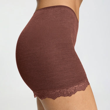Woolen lace Boyleg shorts trusse