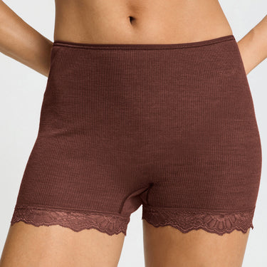 Woolen lace Boyleg shorts trusse