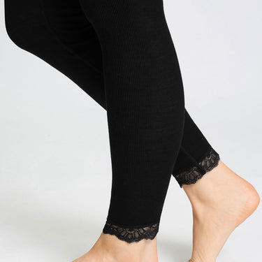 Woolen lace leggings