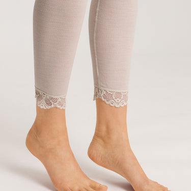 Hanro Woolen Lace leggings pumice Beige 2