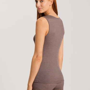 Hanro Woolen Lace tank top stonewash Grå 3