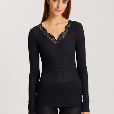 Woolen Lace T-Shirt langt ærme -