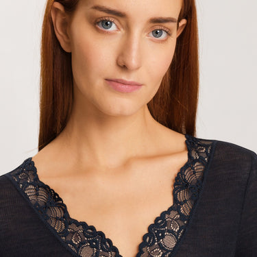 Woolen Lace T-Shirt langt ærme