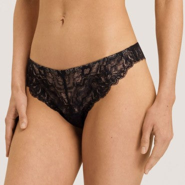 Hanro Solene string black Sort 2