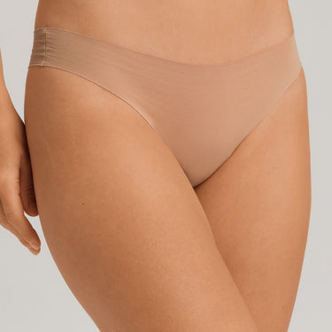 Hanro NY Invisible Cotton string sømløse trusser uden kanter beige Beige 1