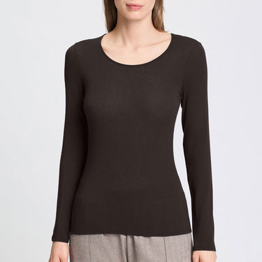 Ultralight wool T-shirt langt ærme med rund hals