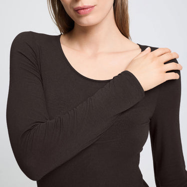Ultralight wool T-shirt langt ærme med rund hals