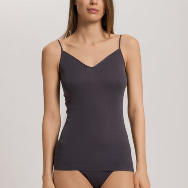 Cotton Seamless spaghetti top bomuld V-udskæring