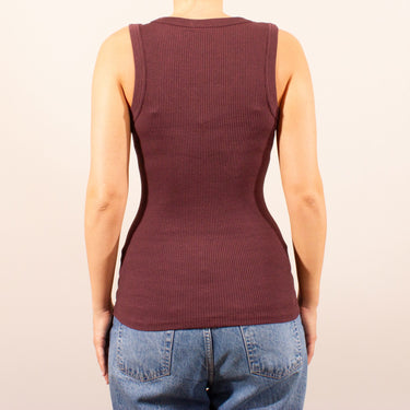 Cotone tank top 100% bomuld rib