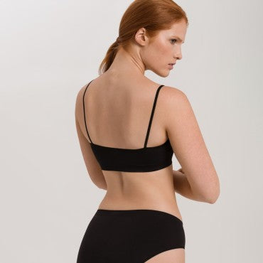 Hanro Touch Feeling bh uden bøjle crop top black Sort 3