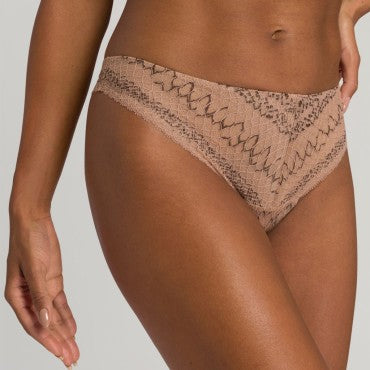 Hanro Thalie string biscotto Brun 1