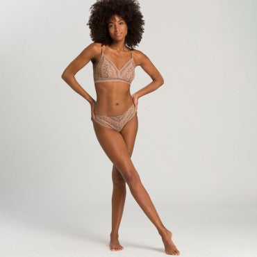 Hanro Thalie string biscotto Brun 3