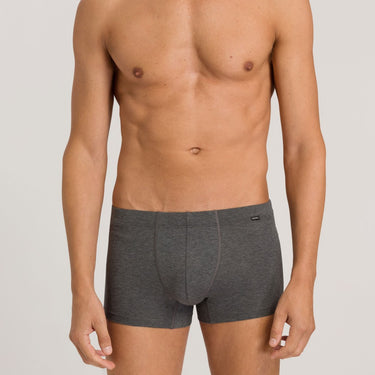 Hanro Cotton Essentials 2 stk pants herre-shorts coal melange Grå 1