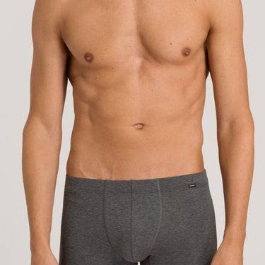 Hanro Cotton Essentials 2 stk pants herre-shorts coal melange Grå 2