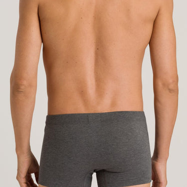 Hanro Cotton Essentials 2 stk pants herre-shorts coal melange Grå 3