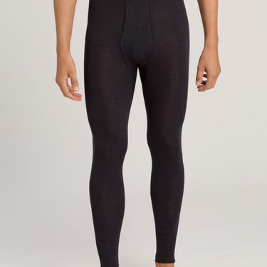 Hanro Woolen Silk herre-leggings anthracite Grå 2