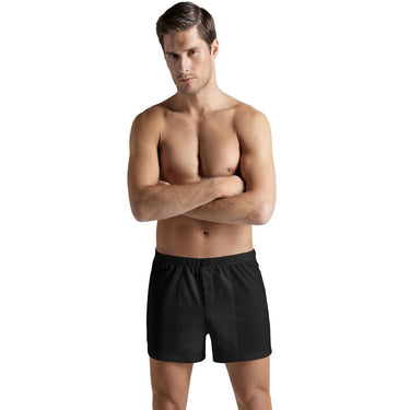 Hanro Cotton Sporty boxers herre-shorts black Sort 1