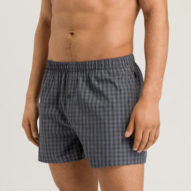 Hanro Fancy Woven boxers herre-shorts casual check sort 1