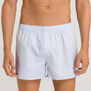 Hanro Fancy Woven boxers herre-shorts light blue Blå 1