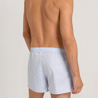 Hanro Fancy Woven boxers herre-shorts light blue Blå 2