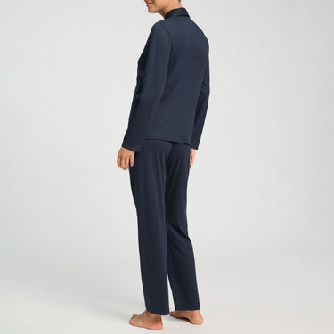 Cotton silk pyjamassæt langt ærme