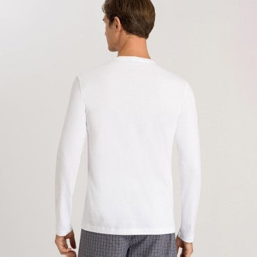 Hanro Living Shirts HERRE-T-Shirt langt ærme white Hvid 2