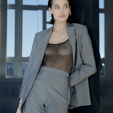 7625 Laize elastica jaquard body black FOTO