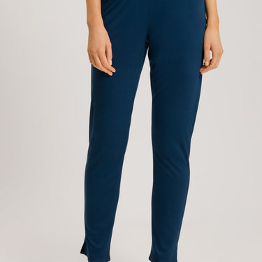 Hanro Grand Central pyjamasbukser lange mystic blue Blå 1