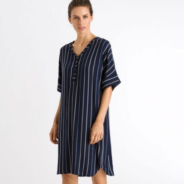 Hanro Favourites natkjole langt ærme loungy stripe 1