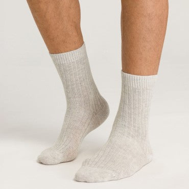 Hanro Hanro Socks uld/cashmere grey melange Grå 3