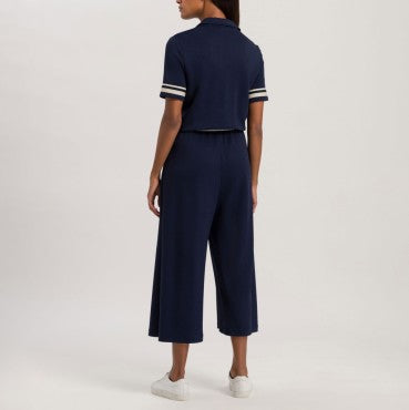 Hanro Madeleine loungewear buksedragt jumpsuit deep navy Blå 2