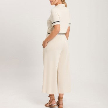 Hanro Madeleine loungewear buksedragt jumpsuit warm sand 2