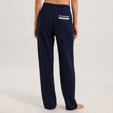 Hanro Madeleine loungewear lange bukser deep navy Blå 2