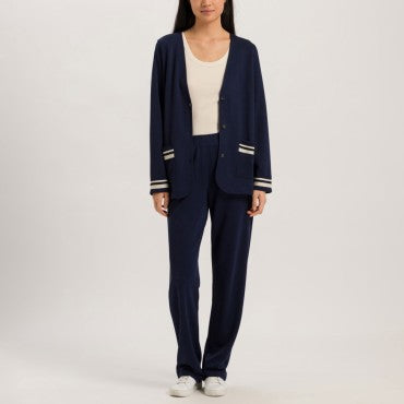 Hanro Madeleine loungewear lange bukser deep navy Blå 3