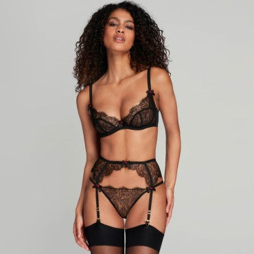 Agent Provocateur Lorna Lace strømpeholder black black Sort 1