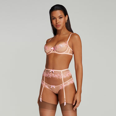 Agent Provocateur Lindie strømpeholder pink/orange Lyserød 2