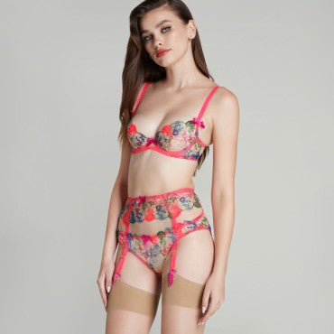 Agent Provocateur Zuri strømpeholder orange/teal orange/teal/ Multi 1