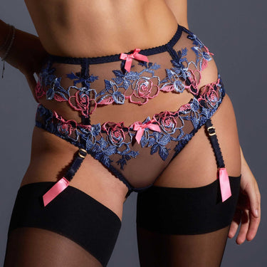 Callypso strømpeholder Blue/Pink