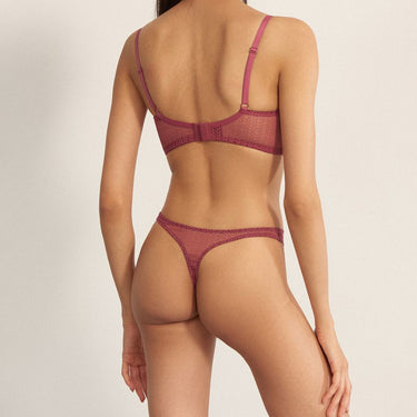 ELSE Lingerie Honeycomb string orchid Lyserød 3