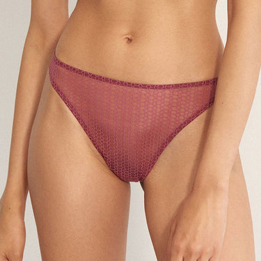 ELSE Lingerie Honeycomb string orchid Lyserød 1