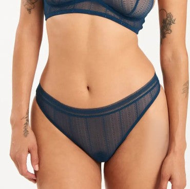 ELSE Lingerie Izzy string trusse peacock blå 1