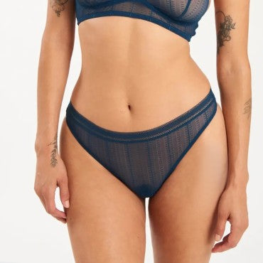 ELSE Lingerie Izzy string trusse peacock blå 2