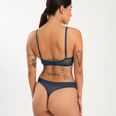 ELSE Lingerie Izzy string trusse peacock blå 3